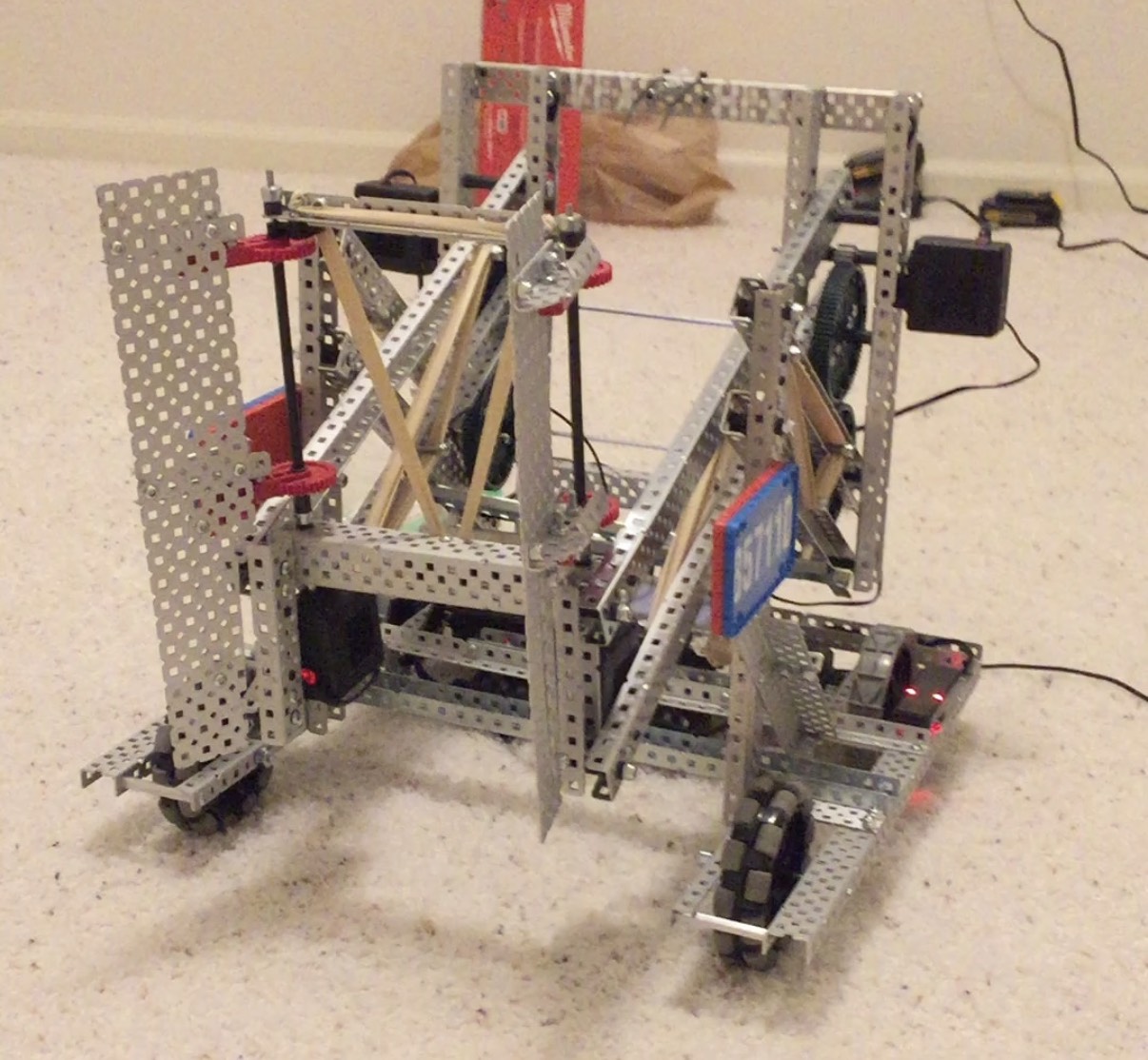 First robot I built in 2019. It wasn't very good.