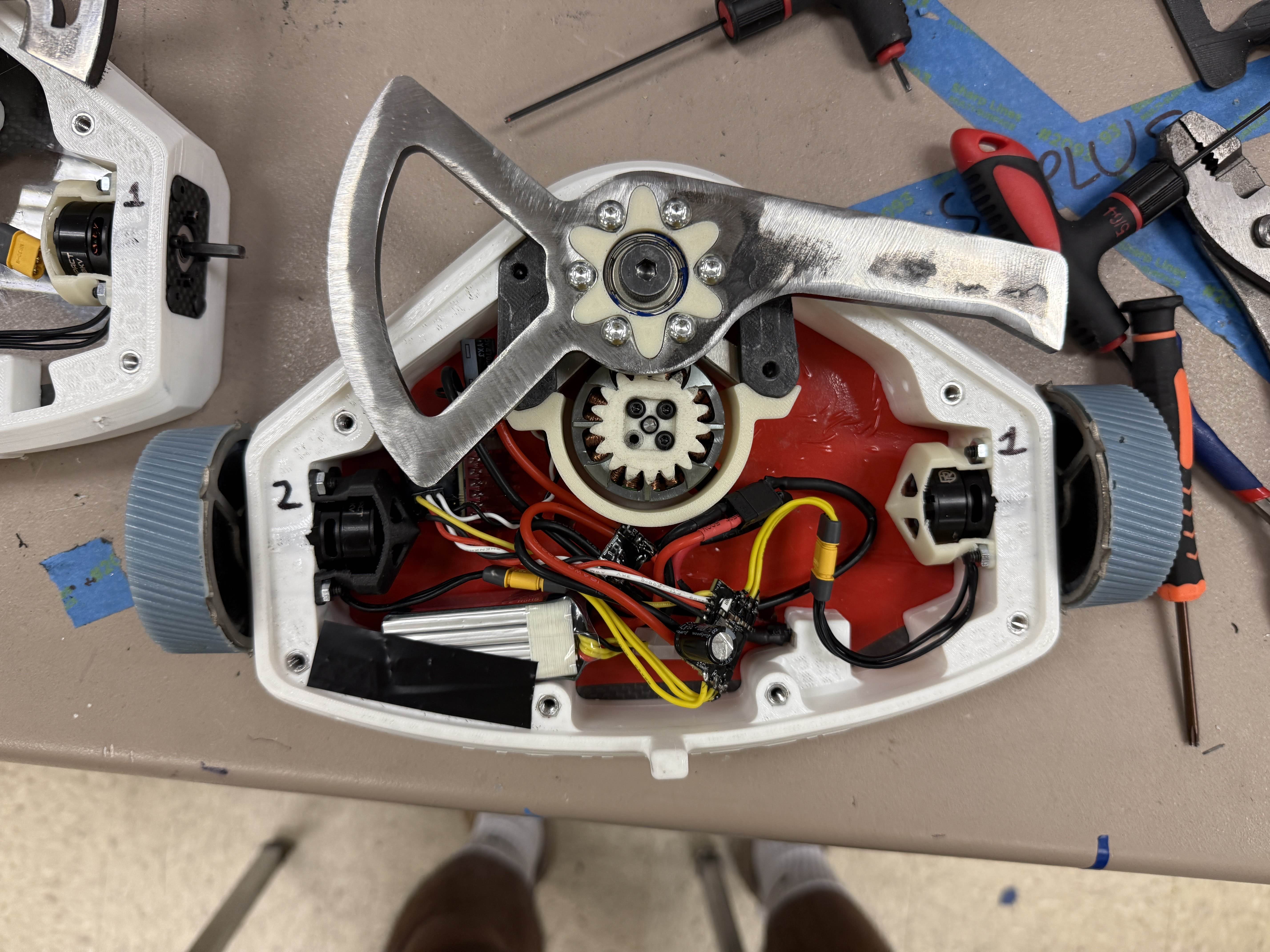 Internals of the robot
