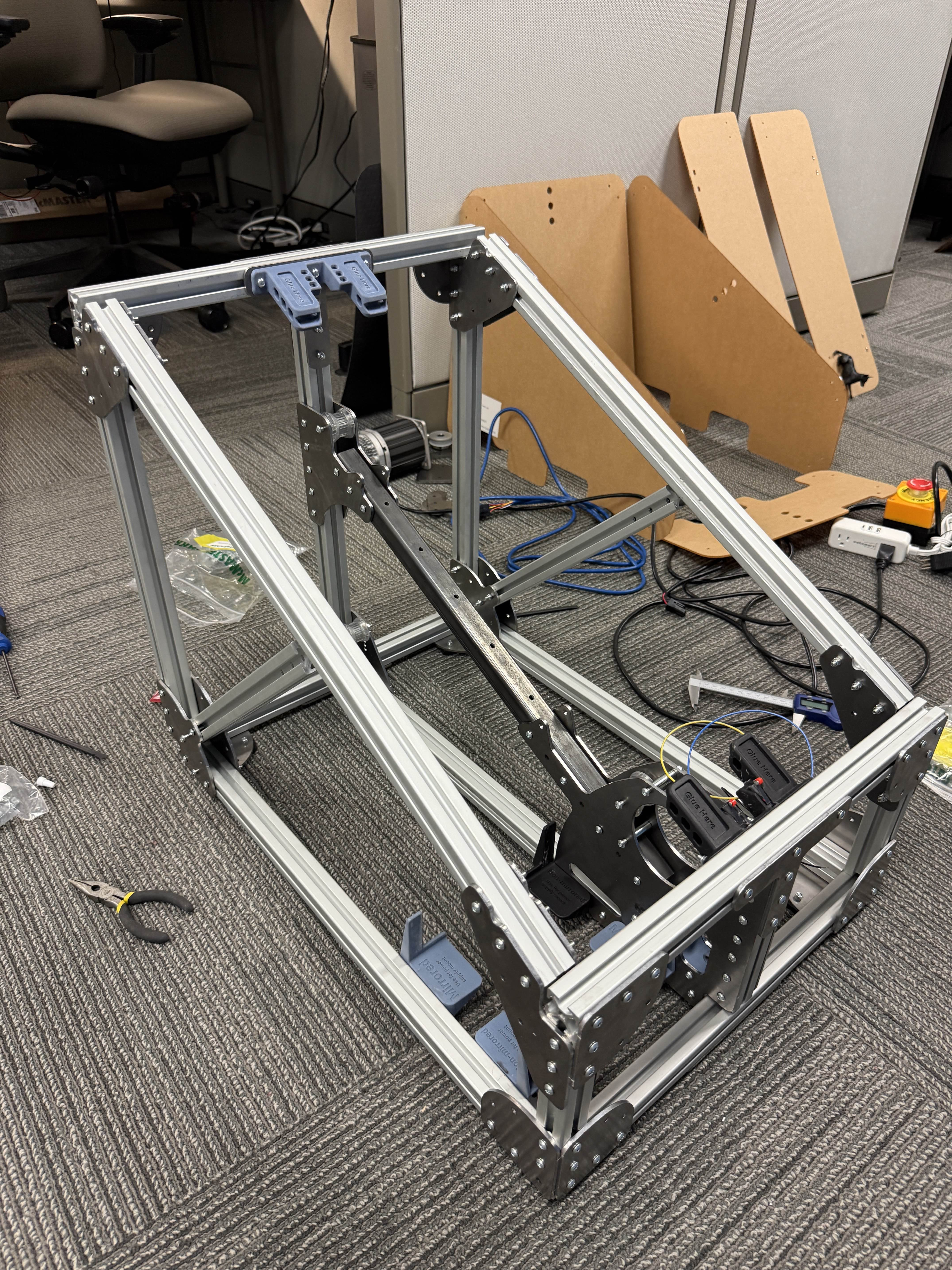 Assembling the dog simulator