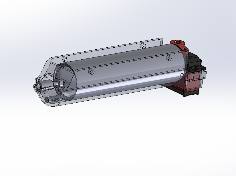 CAD of flamethrower