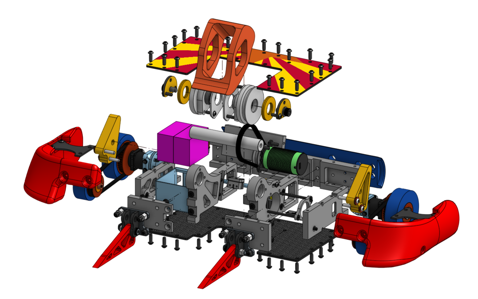 Sunray MK2, with redesigned armor, adjusted frame dimensions, electrical components, and improved serviceability.