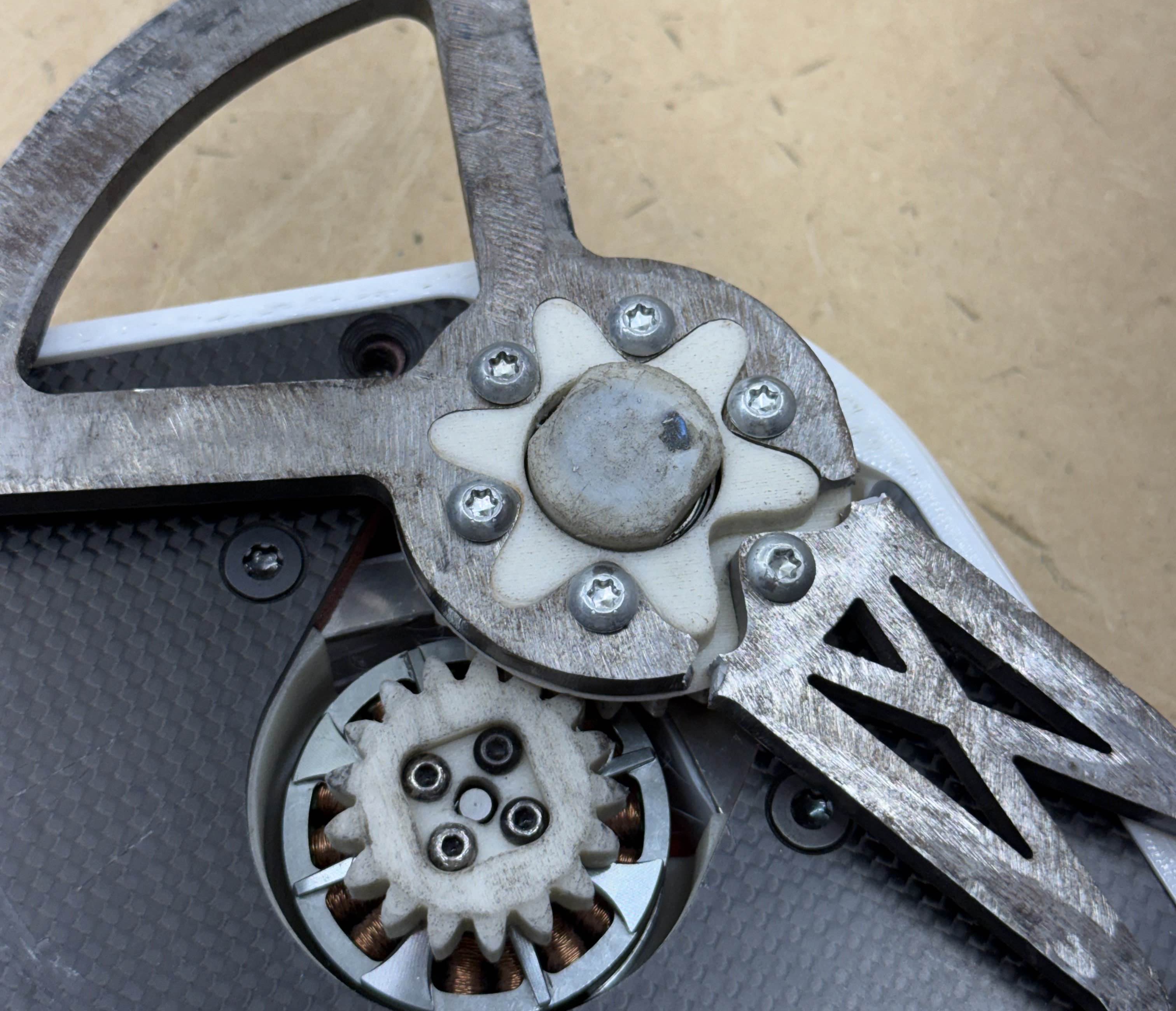 Failure of an older blade, that was fixed by making the blade solid.